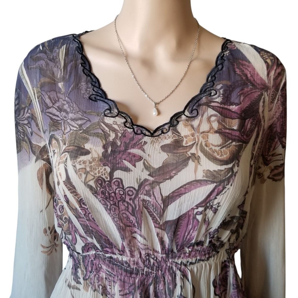Vintage Cleo Flowy Floral Top - Picture 2 of 6